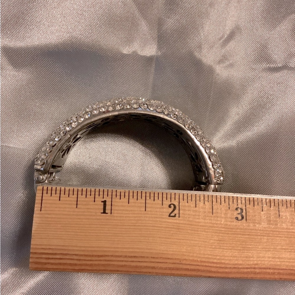 Vintage Rhinestone Cuff - Picture 8 of 10